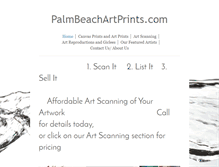 Tablet Screenshot of palmbeachartprints.com